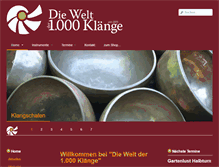 Tablet Screenshot of 1000-klaenge.de